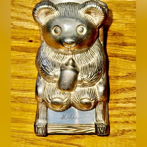 Other - Sliver Plated Bear Coin Bank